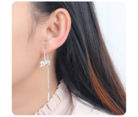 Silver Chain Earring ECD-41